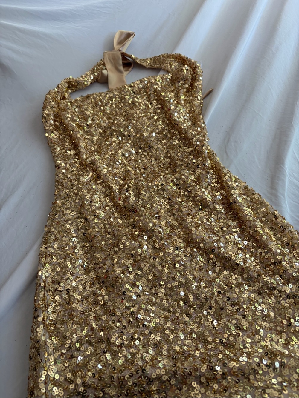 B. Darlin Women's Size 8–10 Sequin Halter Mini Dress Open Back Party Dress